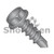 8-18X1 Unslotted Indented Hex Washer Full Thread Self Drilling Screw Black Oxide (Pack Qty 6,000) BC-0816KWB