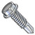 10-24X1/2 Unslotted Hex washer Self Drilling Screw Full Thread Machine Screw Zinc (Pack Qty 1,000) BC-1008KWMS