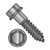 3/8X4 Indented Hex Flange Lag Screw Grade 2 Hot Dip Galvanized (Pack Qty 200) BC-3764LFG