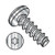 10-14X3/4 6 Lobe Pan Thread Rolling Screws 48-2 Fully Threaded 18-8 S/S Passivated and Wax (Pack Qty 3,000) BC-1012LTP188