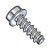 10-14X3/4 Unslotted Indent Hex washer Thread Rolling Screws 48-2 Full Thread Zinc & Wax (Pack Qty 6,000) BC-1012LW