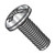 12-24X3/8 Combination Slotted/Phillip Pan Head Machine Screw Full Thread 18-8 Stainless Steel (Pack Qty 3,000) BC-1206MCP188