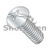8-32X3/8 Combination (Phil/Slotted) Round Head Fully Threaded Machine Screw Zinc (Pack Qty 10,000) BC-0806MCR