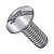 6-32X4 Combination (Phil/Slotted) Full Contour Truss Head Machine Screw Full Thread Zinc (Pack Qty 1,000) BC-0664MCT