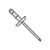 1/8X.062-.250 Multi Grip Dome Rivet Zinc (Pack Qty 10,000) BC-D-0412Y