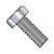 10-24X3 1/2 Unslotted Indented Hex Head Machine Screw Fully Threaded Zinc (Pack Qty 700) BC-1056MH