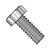 10-24X3/8 Unslotted Indented Hex Head Machine Screw Fully Threaded 18-8 Stainless Steel (Pack Qty 4,000) BC-1006MH188