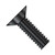 10-24X3/4 Phillips Flat 100 Degree Machine Screw Fully Threaded 18 8 Stainless Steel Black (Pack Qty 1,000) BC-1012MP1188B