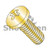 10-32X5/8 Phillips Pan Machine Screw Fully Threaded Zinc Yellow (Pack Qty 6,000) BC-1110MPPY
