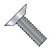 4-40X3/16 Phillips Flat Undercut Machine Screw Fully Threaded Zinc (Pack Qty 10,000) BC-0403MPU
