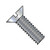 1/2-13X5 Slotted Flat Machine Screw Fully Threaded Zinc (Pack Qty 100) BC-5080MSF
