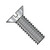 1/2-13X6 Slotted Flat Machine Screw Fully Threaded 18-8 Stainless Steel (Pack Qty 50) BC-5096MSF188