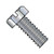 4-40X5/16 Slotted Indented Hex Head Machine Screw Fully Threaded Zinc (Pack Qty 10,000) BC-0405MSH
