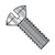 10-32X1 3/4 Slotted Oval Machine Screw Fully Threaded 18-8 Stainless Steel (Pack Qty 1,000) BC-1128MSO188