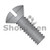 6-32X1/2 Slotted Oval Machine Screw Fully Threaded Black Oxide (Pack Qty 10,000) BC-0608MSOB