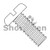 6-32X1/4 Slotted Pan Machine Screw Fully Threaded Nylon (Pack Qty 2,500) BC-0604MSPN