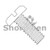 10-24X1/8 Slotted Pan Machine Screw Fully Threaded Nylon (Pack Qty 2,500) BC-1002MSPN