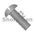 6-32X3/4 Slotted Round Machine Screw Fully Threaded Black Oxide (Pack Qty 10,000) BC-0612MSRB