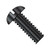 8-32X3/8 Slotted Round Machine Screw Fully Threaded Black Oxide (Pack Qty 10,000) BC-0806MSRB
