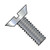 5/16-18X3/4 Slotted Flat Undercut Machine Screw Fully Threaded Zinc (Pack Qty 1,500) BC-3112MSU