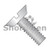 8-32X1/4 Slotted Flat Undercut Machine Screw Fully Threaded 18 8 Stainless Steel (Pack Qty 5,000) BC-0804MSU188