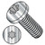 8-32X1/4 6 Lobe Pan Machine Screw Fully Threaded 18-8 Stainless Steel (Pack Qty 5,000) BC-0804MTP188