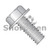 6-32X1 Unslotted Indented Hex Washer Head Machine Screw Full thread 18-8Stainless Steel (Pack Qty 5,000) BC-0616MW188