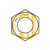 7/8-14 Fine Thread Hex Nut Grade 8 Domestic Zinc Yellow DFAR (Pack Qty 250) BC-88NF8D