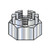 3/4-10 Castle Nut Zinc (Pack Qty 100) BC-75NHC