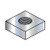 8-32 Square Machine Screw Nut Zinc (Pack Qty 5,000) BC-08NQ