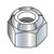 9/16-12  NE Nylon Insert Hex Lock Nut Zinc (Pack Qty 200) BC-56NS