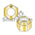 1-14 N1610 Nylon Insert Hex Locknut NE Hex Standard Height Grade 8 Zinc Yellow (Pack Qty 20) BC-101NS8