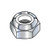 1/4-20  NTE Thin Pattern Nylon Insert Hex Lock Nut Zinc (Pack Qty 4,000) BC-14NST