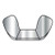 1/2-13 Cold Forged Wing Nut 18 8 Stainless Steel (Pack Qty 100) BC-50NWC188