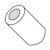 10X1 One Half Round Spacer Nylon (Pack Qty 1,000) BC-501610RSN