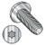 6-32X1/2 6 Lobe Pan Thread Rolling Screws Thread Rolling Full Thread 410  Stainless Pass &Wax (Pack Qty 5,000) BC-0608RTP410