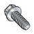 10-32X1 1/2 Unslotted Ind Hex Washer Thread Rolling Screws Thread Roll Screw Full Thread Zinc Wax (Pack Qty 3,000) BC-1124RW