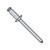 1/4X.75-.87 Steel Zinc Rivet With Steel Mandrel (Pack Qty 1,000) BC-SDS814
