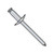 3/16X.06-.25 Large Flange Steel Zinc Rivet Steel Mandrel (Pack Qty 2,500) BC-SDS64L