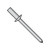 3/16X.02-.12 Closed End Stainless Steel Rivet Stainless Steel Mandrel (Pack Qty 500) BC-SSDSSC62