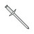 3/16X.37-.50 Large Flange Stainless Steel Rivet With Stainless Steel Mandrel (Pack Qty 2,000) BC-SSDSS68L