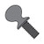 1/4-20X2 1/2 Thumb Screw With Shoulder Full Thread Plain Steel (Pack Qty 500) BC-1440TSP