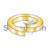 8 Medium Split Lock Washer Zinc Yellow (Pack Qty 10,000) BC-08WSY