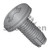 10-24X1/2 Phillips Pan Thread Cutting Screw Type 1 Fully Threaded Black Oxide (Pack Qty 8,000) BC-10081PPB