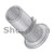 8-32-.130 Flat Head Ribbed Threaded Insert Rivet Nut Aluminum Cleaned and Polished (Pack Qty 1,000) BC-XA-08130S