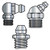1/8-27X.750 Grease Fitting 7/16 Hex, 1/8-27 SPL Pipe Thread Zinc ROHS Hole Size .373-.380 (Pack Qty 500) BC-43FG90-SPL
