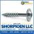 8-11X1 Phil Square #10 Round Washer Deep Thread Wood Screw Type17 Full Thread Zinc (Pack Qty 7,000) BC-08167DXRWD1