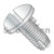 4-40X3/8 Slotted Pan Thread Cutting Screw Type 1 Fully Threaded Zinc (Pack Qty 10,000) BC-04061SP
