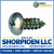 6-20X3/8 Square Recess Pan Self Tapping Screw Type A B Fully Threaded Zinc (Pack Qty 10,000) BC-0606ABQP