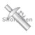1/8X3/16 Brazier Aluminum Drive Rivet With Stainless Steel Pin (Pack Qty 1,000) BC-05188ABSS